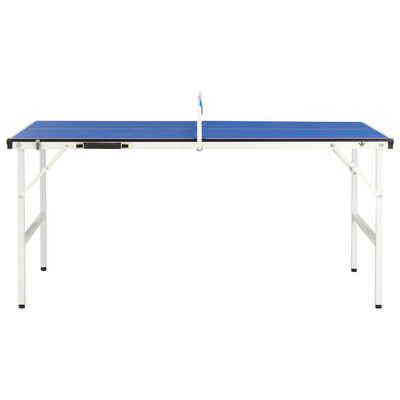 vidaXL Tavolo da Ping Pong con Rete 5 Piedi 152x76x66 cm Blu