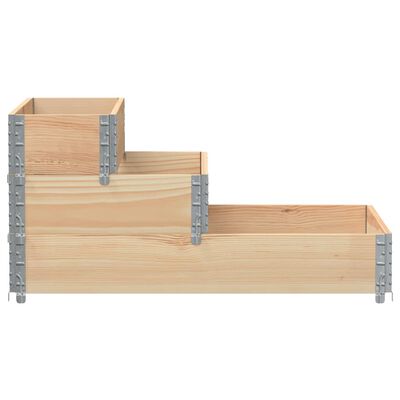 vidaXL Fioriera Rialzata 3 Livelli 120x80 cm Legno Massello di Pino