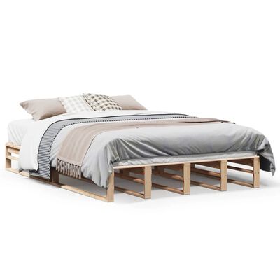 vidaXL Letto senza Materasso 140x190 cm in Legno Massello di Pino