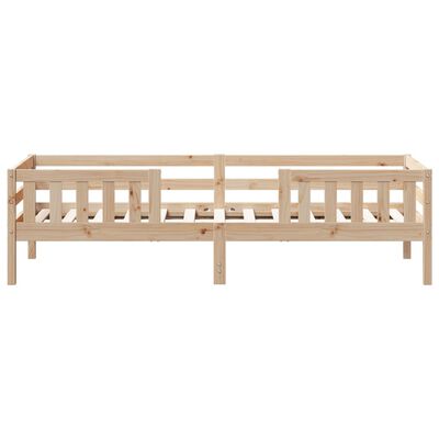 vidaXL Giroletto senza Materasso 100x200 cm in Legno Massello di Pino