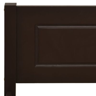 vidaXL Giroletto Marrone Scuro in Legno Massello di Pino 180x200 cm