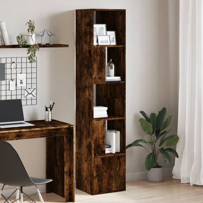 vidaXL Libreria Rovere Fumo 40x36x189 cm in Legno Multistrato