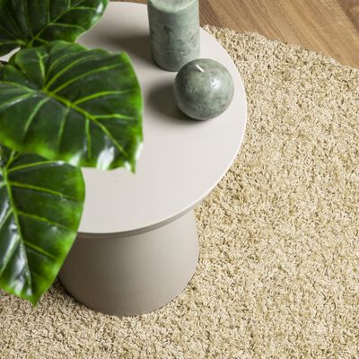 vidaXL Tappeto Shaggy PAMPLONA a Pelo Lungo Moderno Oro Ø 240 cm