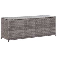 vidaXL Baule da Giardino Grigio 150x50x60 cm in Polyrattan