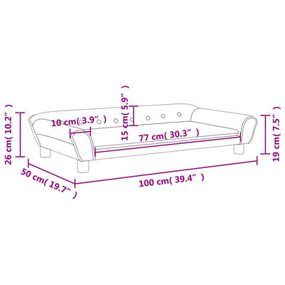 vidaXL Divano per Bambini Rosa 100x50x26 cm in Velluto