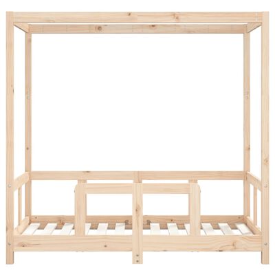 vidaXL Giroletto per Bambini 70x140 cm in Legno Massello di Pino