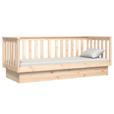 vidaXL Dormeuse senza Materasso 90x190 cm in Legno Massello di Pino