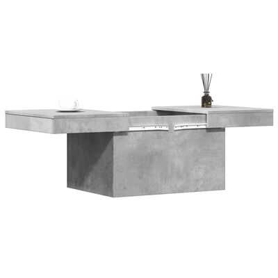 vidaXL Tavolino Salotto Grigio Cemento 80x55x40 cm Legno Multistrato