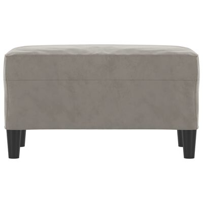 vidaXL Panca Grigio Chiaro 70x35x41 cm in Velluto