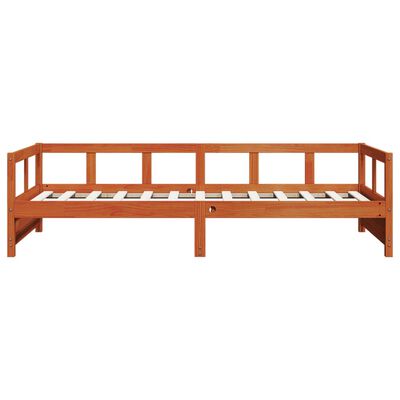 vidaXL Dormeuse senza Materasso Marrone Cera 80x200 cm Legno di Pino