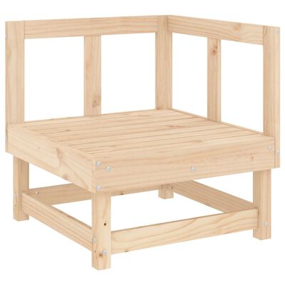 vidaXL Set Salotto da Giardino 3 pz in Legno Massello di Pino