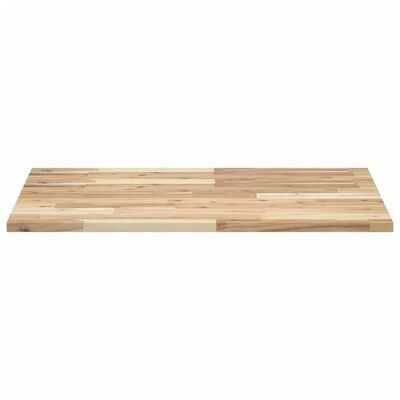 vidaXL Piano da Bagno Non Trattato 100x60x2cm Legno Massello di Acacia