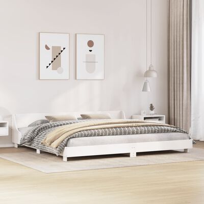 vidaXL Letto senza Materasso Bianco 180x200 cm Legno Massello di Pino