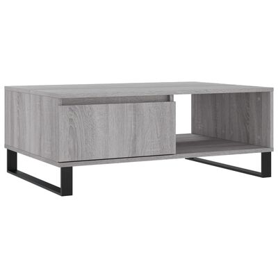 vidaXL Tavolino da Salotto Grigio Sonoma 90x60x35 cm Legno Multistrato