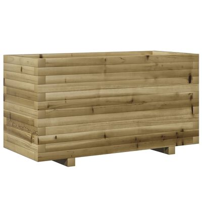 vidaXL Fioriera da Giardino 90x40x49,5 cm in Legno di Pino Impregnato