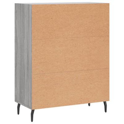 vidaXL Credenza Grigio Sonoma 69,5x34x90 cm in Legno Multistrato