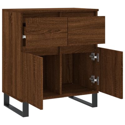 vidaXL Credenza Rovere Marrone 60x35x70 cm in Legno Multistrato