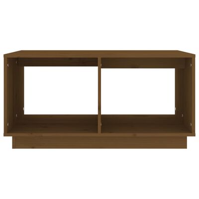 vidaXL Tavolino da Salotto ambra 80x50x40 cm Legno Massello di Pino