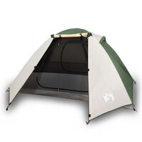 vidaXL Tenda da Campeggio a Cupola per 2 Persone Verde Impermeabile