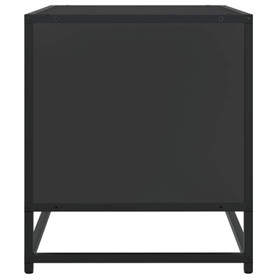 vidaXL Mobile Porta TV Nero 61x40x46 cm in Truciolato e Metallo