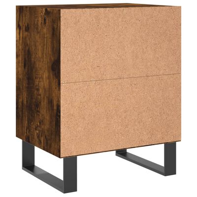 vidaXL Comodino Rovere Fumo 40x30x50 cm in Legno Multistrato