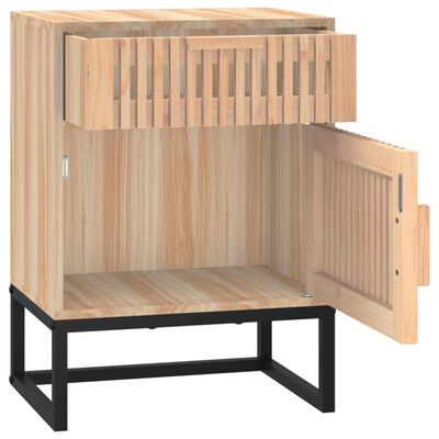 vidaXL Comodini 2 pz 40x30x55,5 cm Legno Multistrato e Ferro