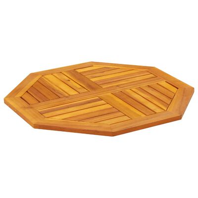 vidaXL Piano per Tavolo 70x70x2 cm Ottagonale Legno Massello di Acacia