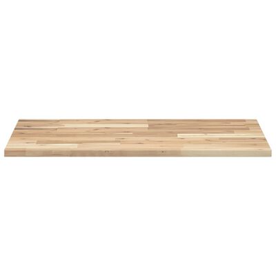 vidaXL Piano Tavolo Rettangolare 80x50x2cm in Legno Massello di Acacia