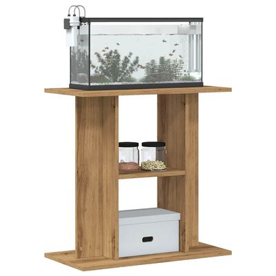 vidaXL Supporto Acquario 60x30x60 cm Multistrato Rovere Artigianale