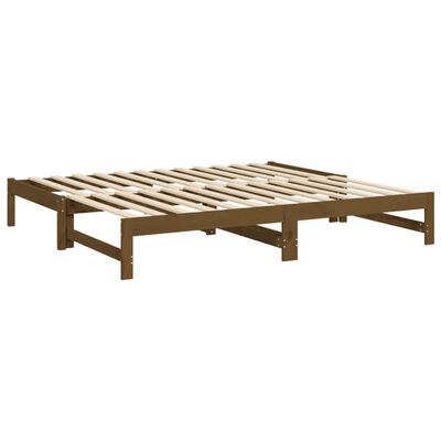 vidaXL Dormeuse Estraibile Ambra 2x(75x190) cm Legno Massello di Pino