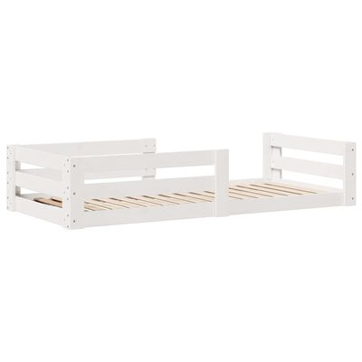 vidaXL Letto senza Materasso Bianco 90x200 cm Legno Massello di Pino