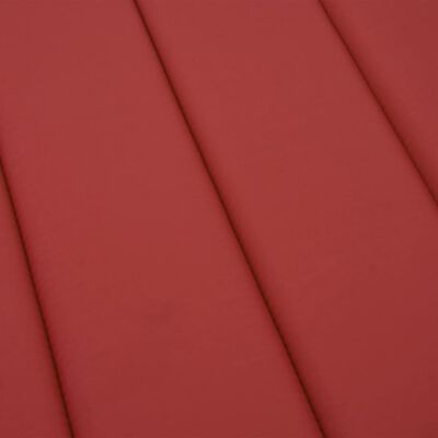 vidaXL Cuscino per Lettino Rosso 180x60x3 cm in Tessuto Oxford