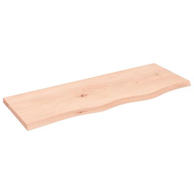 vidaXL Ripiano a Parete 80x30x2 cm Legno Massello Rovere Non Trattato