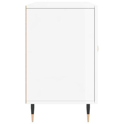 vidaXL Credenza Bianco Lucido 100x36x60 cm in Legno Multistrato