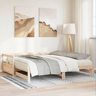 vidaXL Dormeuse senza Materasso 80x200 cm in Legno Massello di Pino