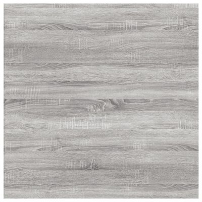 vidaXL Mensole Parete 4pz Grigio Sonoma 40x40x1,5cm Legno Multistrato