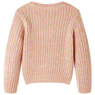 Maglione da Bambina Lavorato a Maglia Rosa Tenue 116