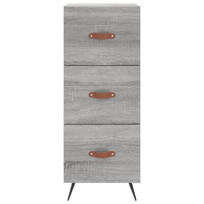 vidaXL Credenza Grigio Sonoma 34,5x34x180 cm in Legno Multistrato