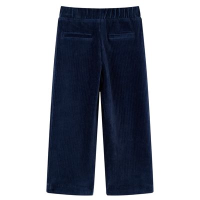 Pantaloni da Bambino in Velluto a Coste Blu Marino 92