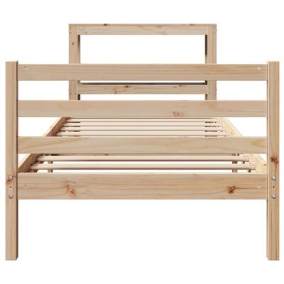 vidaXL Letto senza Materasso 90x200 cm in Legno Massello di Pino