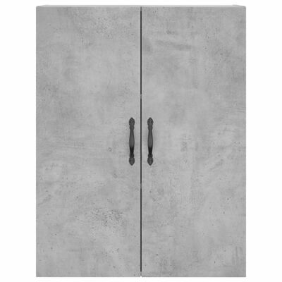 vidaXL Credenza Grigio Cemento 69,5x34x180 cm in Legno Multistrato