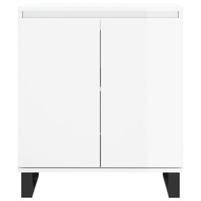 vidaXL Credenza Bianco Lucido 60x35x70 cm in Legno Multistrato