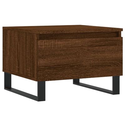 vidaXL Tavolino da Salotto Rovere Marrone 50x46x35cm Legno Multistrato