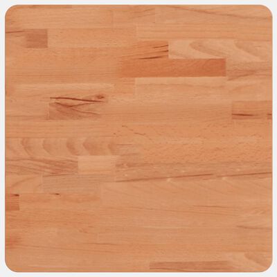 vidaXL Piano per Tavolo 40x40x2,5 cm Quadrato Legno Massello di Faggio