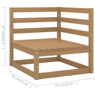 vidaXL Set Salotto Giardino 7 pz con Cuscini in Legno Massello di Pino