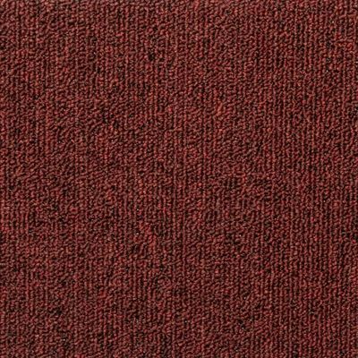 vidaXL Tappetini per Scale 15 pz 65x21x4 cm Rosso Opaco