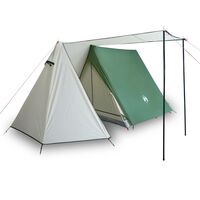 vidaXL Tenda da Campeggio per 3 Persone Verde Impermeabile