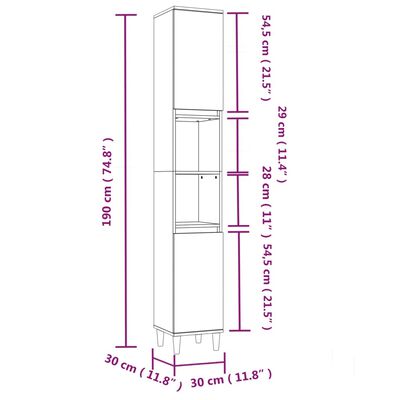 vidaXL Set di Mobili da Bagno 3 pz Grigio Cemento in Legno Multistrato