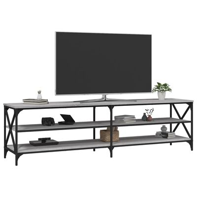 vidaXL Mobile TV Grigio Sonoma 180x40x50 cm in Legno Multistrato