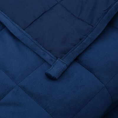 vidaXL Coperta Ponderata Blu 122x183 cm 5 kg Tessuto